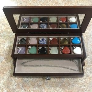 Danbury Mint Twelve Hearts Pendant Set